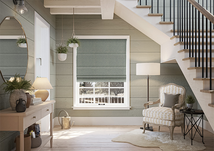 Sinclair, Dunnock Grey - Twist&Fit Roman Blind - Image 8